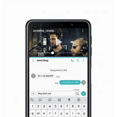 Samsung Galaxy A750 A7 2018 128GB Çift Sim Mavi Cep Telefonu