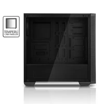 Power Boost Elegance VK-G1007B Mid-Tower Gaming Kasa