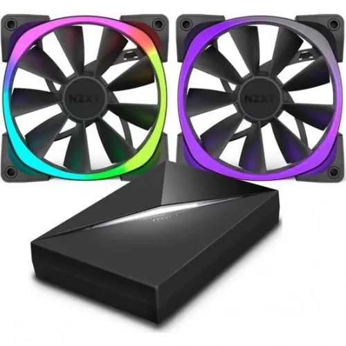 NZXT Aer RGB 2x140 RF-AR140-C1 140MM Fan ve Hue + Starter Kit