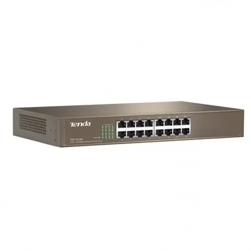 Tenda  TEF1016D 16 Port 10/100 Rack-M Switch