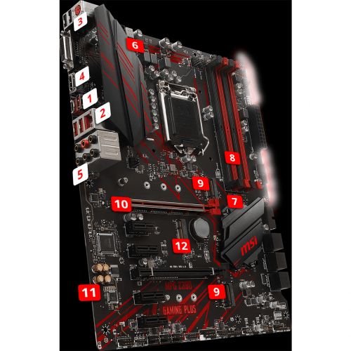 MSI  Mpg Z390 Gaming Plus ATX Gaming (Oyuncu) Anakart