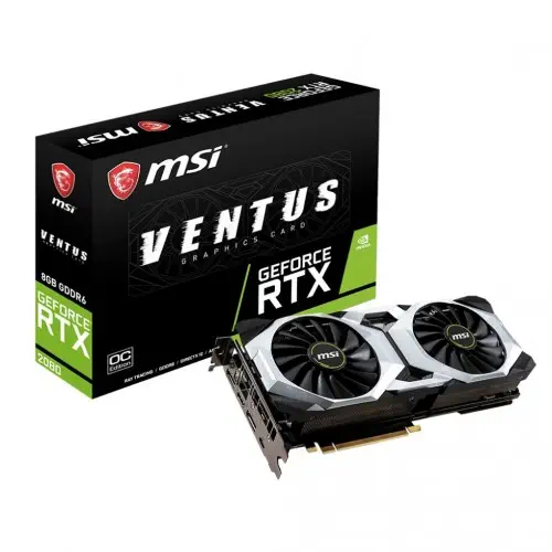 Msi GeForce RTX 2080 Ventus 8G OC 8GB GDDR6 256Bit DX12 Gaming Ekran Kartı