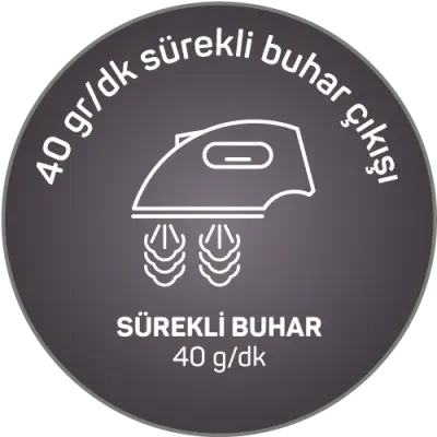 Arzum AR691 Steamart Plus Seramik Tabanlı Ütü Mor