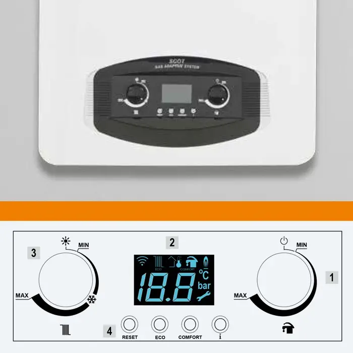 ECA Scot 24 kW Yoğuşmalı Kombi