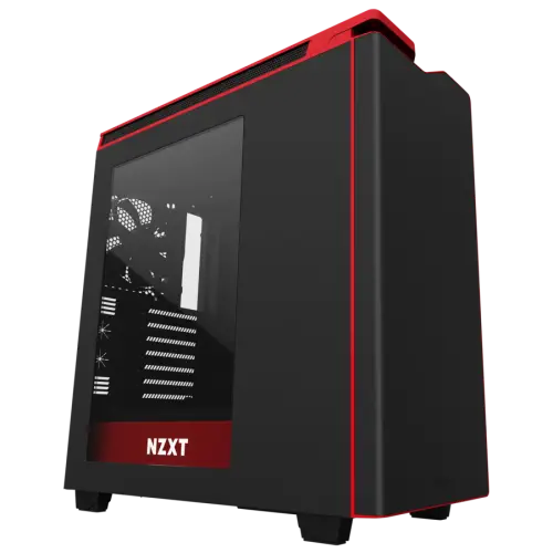 NZXT H440 Siyah Kırmızı Pencereli USB3.1 ATX Kasa 4XFan/7x Fan Yuvası/Toz Filtresi