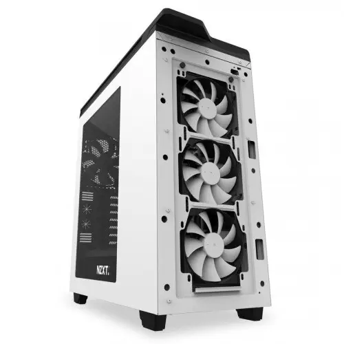 NZXT H440 CA-H442W-W1 Beyaz Siyah Pencereli USB3.1 ATX Kasa 4XFan/7x Fan Yuvası/Toz Filtresi