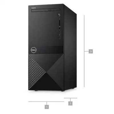 Dell Vostro 3670 N104VD3670EMEA01_U i3-8100 4GB 1TB Linux Masaüstü Bilgisayar