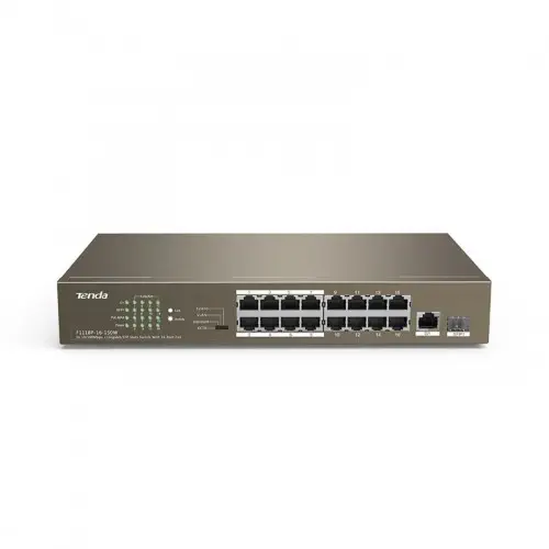 Tenda TEF1118P-16-150W 16 Port 10/100 PoE Switch