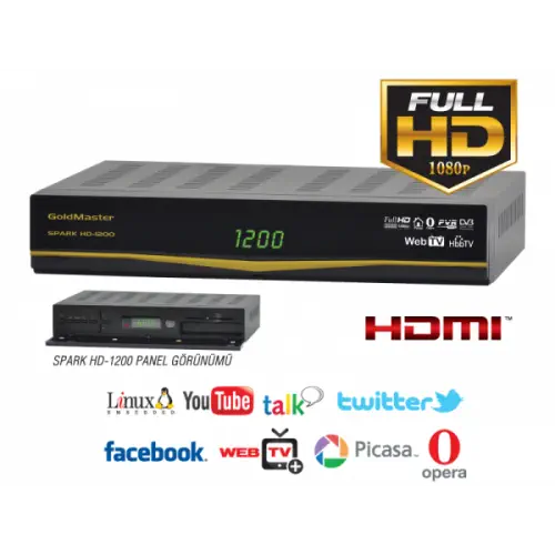 Goldmaster HD-1200 Spark Dijital Uydu Alıcısı