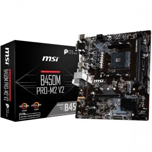 MSI B450M PRO-M2 V2 mATX Gaming (Oyuncu) Anakart