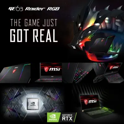 MSI GE63 Raider RGB 8SE-260TR Gaming Notebook