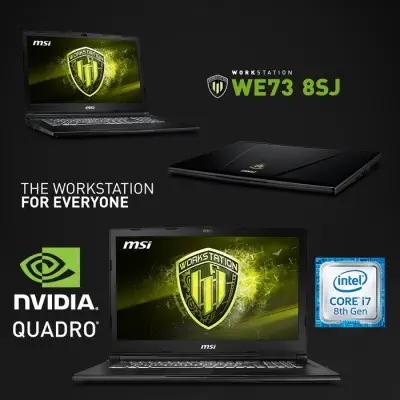 MSI WE73 8SJ-096TR WS Notebook