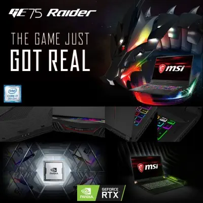 MSI GE75 Raider 8SE-230XTR Gaming Notebook