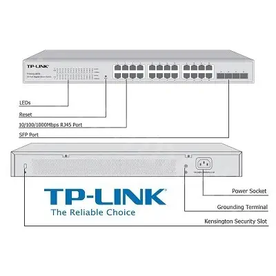 Tp-Link T1600G-28PS TL-SG2424P Switch