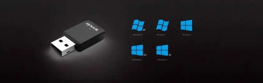 Tenda U9 AC650 Dual-Band USB WiFi Adaptör 