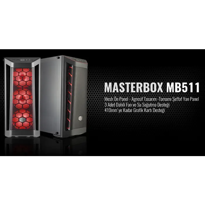 Cooler Master MasterBox MB511 MCB-B511D-KANN-STU Kasa