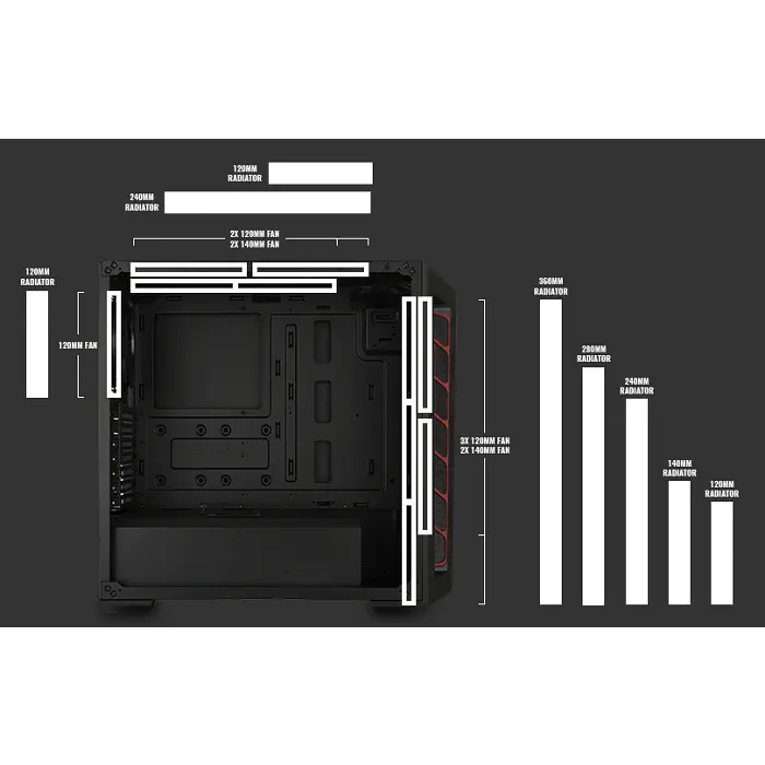 Cooler Master MasterBox MB511 MCB-B511D-KANN-STU Kasa