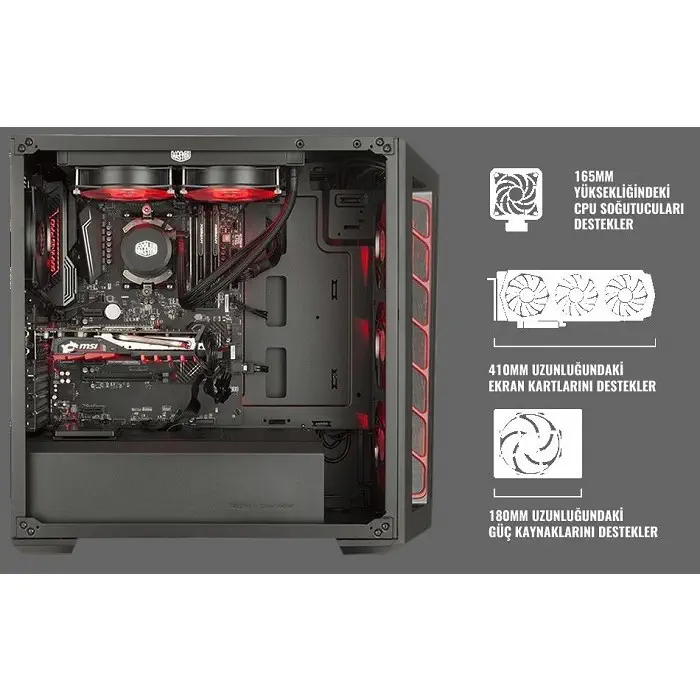 Cooler Master MasterBox MB511 MCB-B511D-KANN-STU Kasa