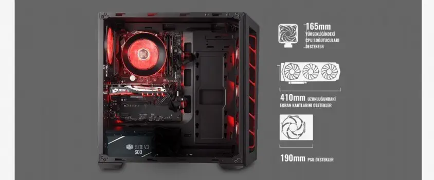 Cooler Master RC-MCB-B501L-KANA60-S00 Gaming Kasa