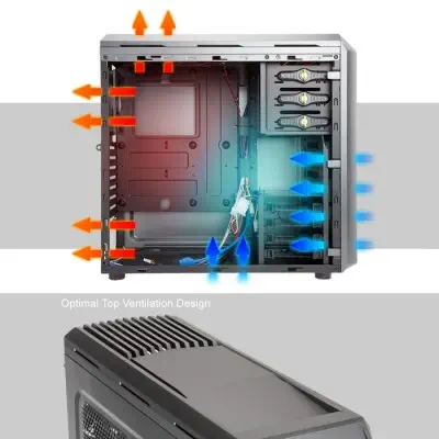 IN-WIN G7 Vintage Siyah Kasa