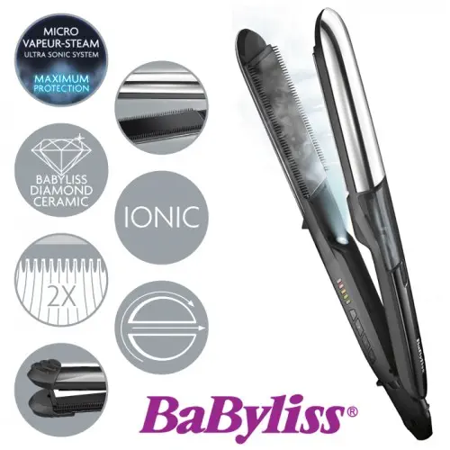 Babyliss ST495ITE Pure Steam Buharlı Saç Düzleştirici