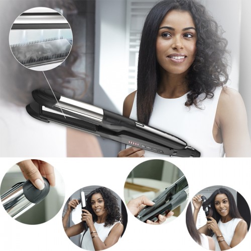 Babyliss ST495ITE Pure Steam 230 LED Diamond Seramik 2 in 1