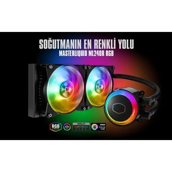 Cooler Master MasterLiquid ML240R RGB CPU Sıvı Soğutma