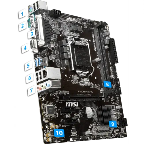 MSI H310M PRO-VL mATX Anakart