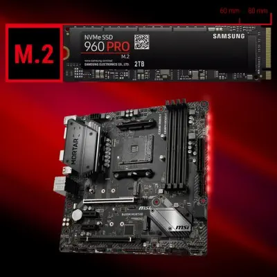 Msi B450M Mortar mATX Gaming Oyuncu Anakart