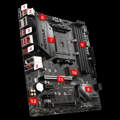 Msi B450M Mortar mATX Gaming Oyuncu Anakart