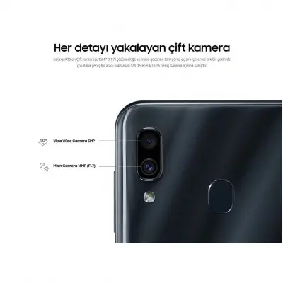 Samsung Galaxy A30 64GB Sedef Beyazı Cep Telefonu