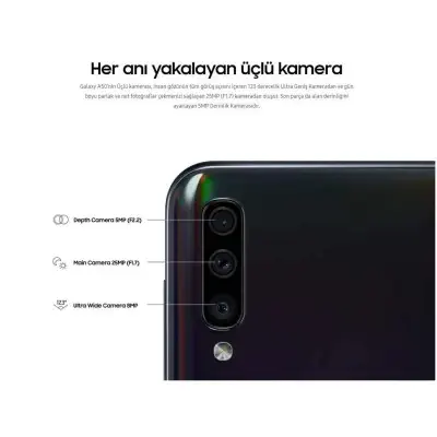 Samsung Galaxy A50 2019 64GB Prizma Mavi Cep Telefonu