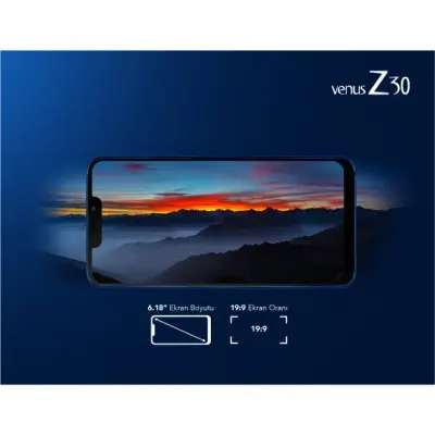 Vestel Venüs Z30 64GB Azur Mavisi Cep Telefonu