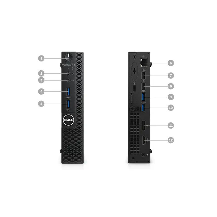 Dell OptiPlex 3050MFF i5-7500T 8GB 256GB SSD Windows10 Pro Mini Pc