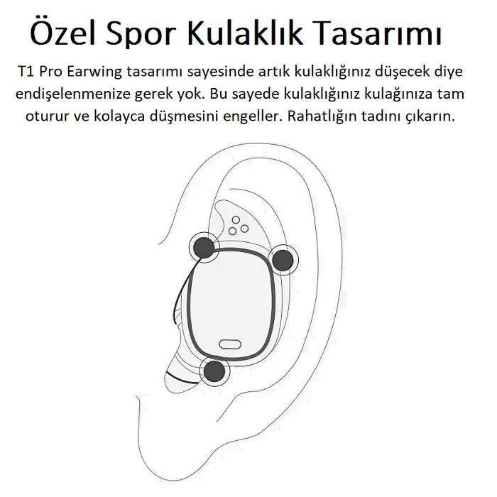 QCY T1 Pro Siyah