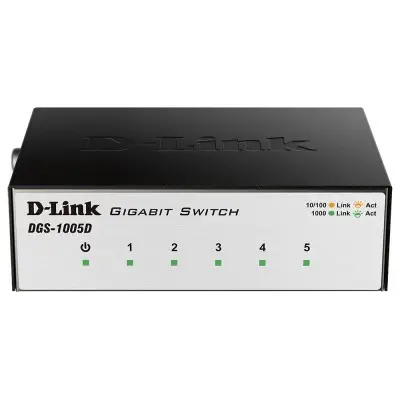 D-Link DGS-1005D 5 Port 10/100 Mbps Yönetilemeyen Switch