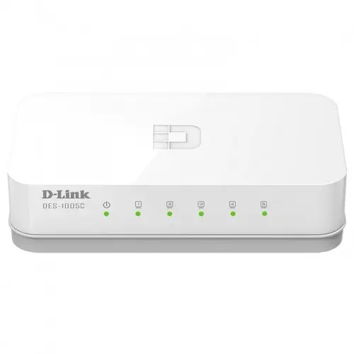 D-Link DES-1005C/A1B 5 Port 10/100 Mbps Yönetilemez Switch 