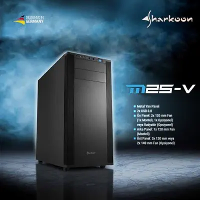 Sharkoon M25-V Gaming Kasa