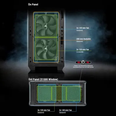 Sharkoon S1000 Window Kasa