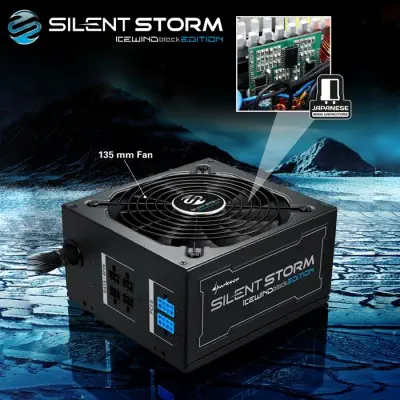 Sharkoon SilentStorm Icewind Black 550W Power Supply