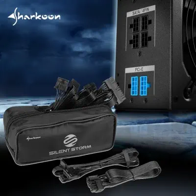 Sharkoon SilentStorm Icewind Black 550W Power Supply