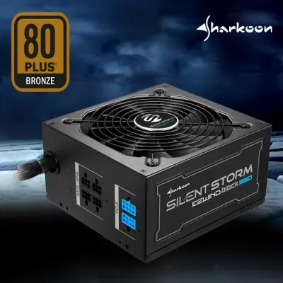 Sharkoon SilentStorm Icewind Black 550W Power Supply