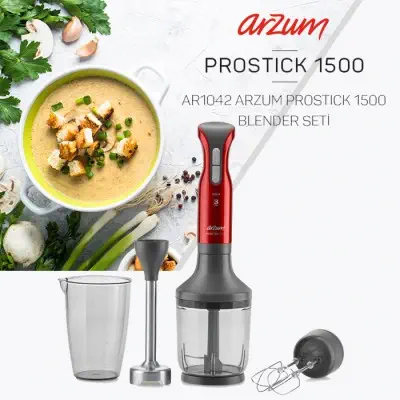 Arzum AR1042 Prostick 1500 Blender Seti - Nar