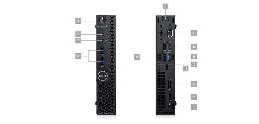 Dell OptiPlex 3060 Micro N002O3060MFF_W Mini PC