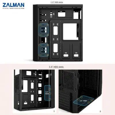 Zalman ZM-T6 Midi-Tower Kasa