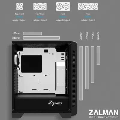 Zalman Z7 Neo Midi-Tower Gaming (Oyuncu) Kasa