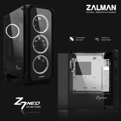 Zalman Z7 Neo Midi-Tower Gaming (Oyuncu) Kasa