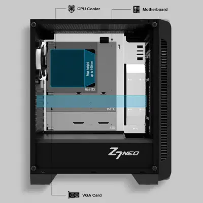 Zalman Z7 Neo Midi-Tower Gaming (Oyuncu) Kasa