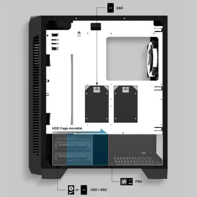 Zalman Z7 Neo Midi-Tower Gaming (Oyuncu) Kasa