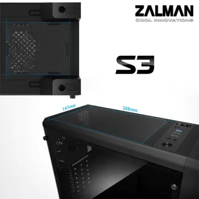 Zalman S3 Midi-Tower Gaming (Oyuncu) Kasa